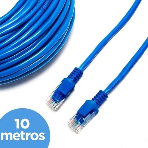 Cabo de Rede Pluscable Cat.6 10M Azul Patch Cord