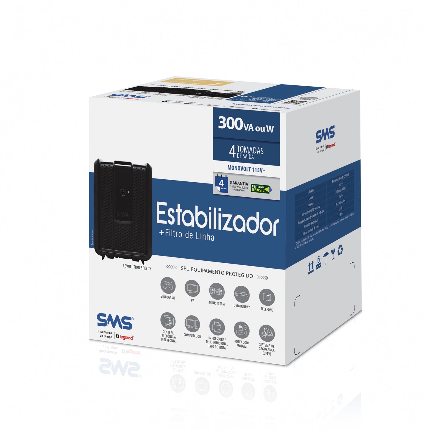 Estabilizador Revolution Speedy 300 VA MONO