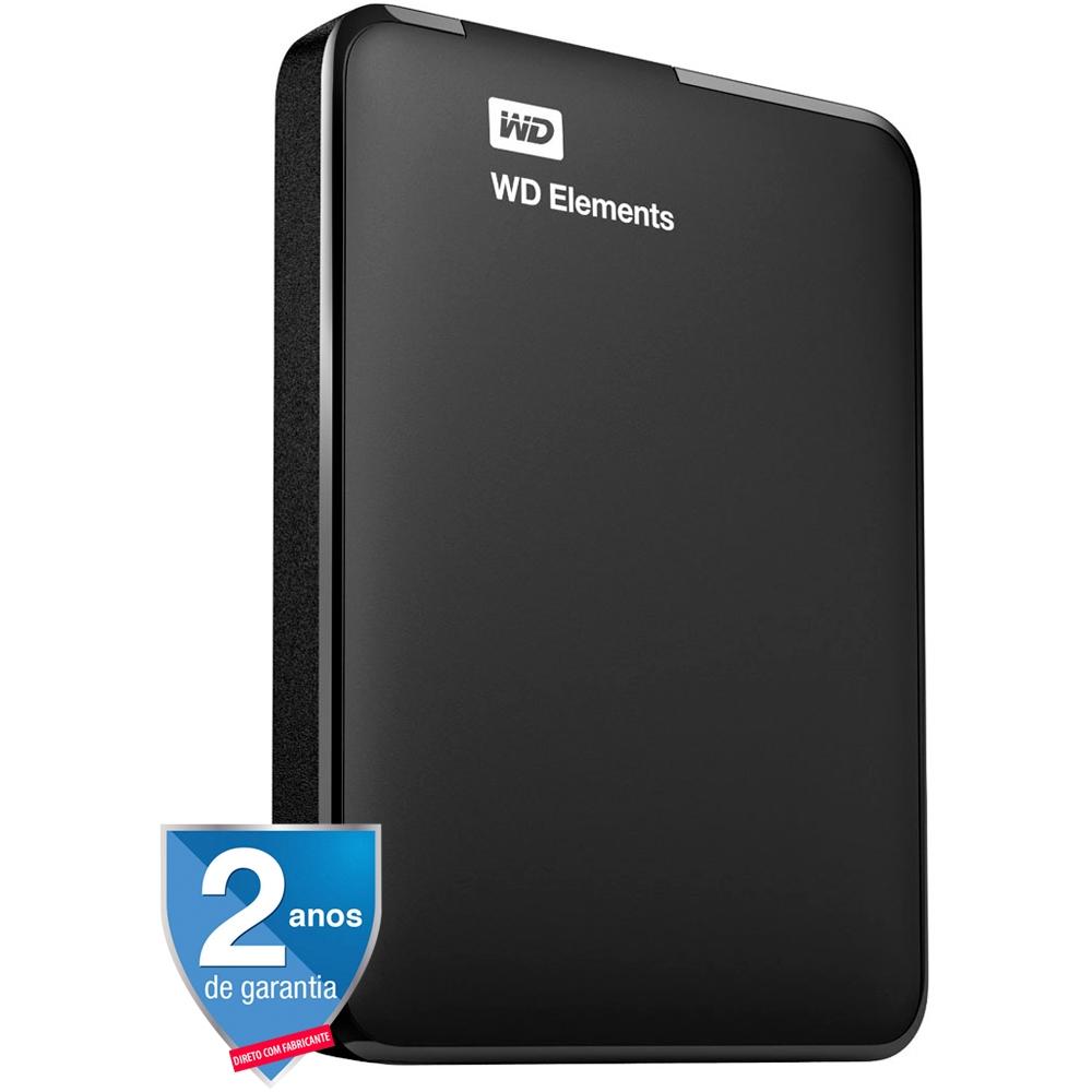HD WD Externo Portátil Elements USB 3.0 1TB WDBUZG0010BBK