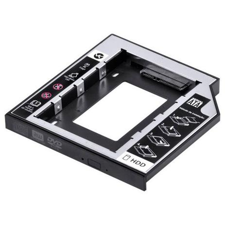 Adaptador caddy para hd ou ssd gaveta dvd notebook ac-95 - VINIK