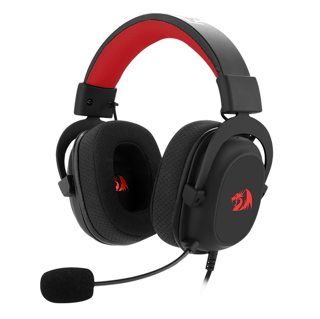 HEADSET GAMER REDRAGON HERO, DRIVERS 53MM, PRETO E VERMELHO, H530