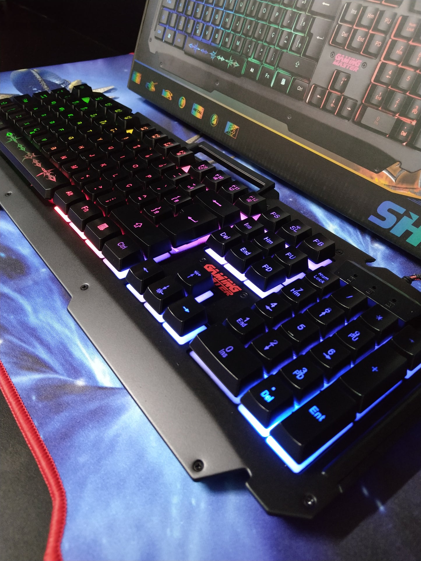 Teclado Gamer K-mex Shuriken Kmj9/ Semi Mecânico/ Função Anti-ghosting