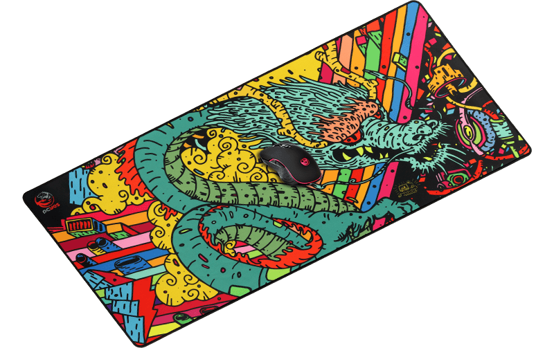 MOUSE PAD DRAGON EXTENDED - ESTILO SPEED - 900X420MM