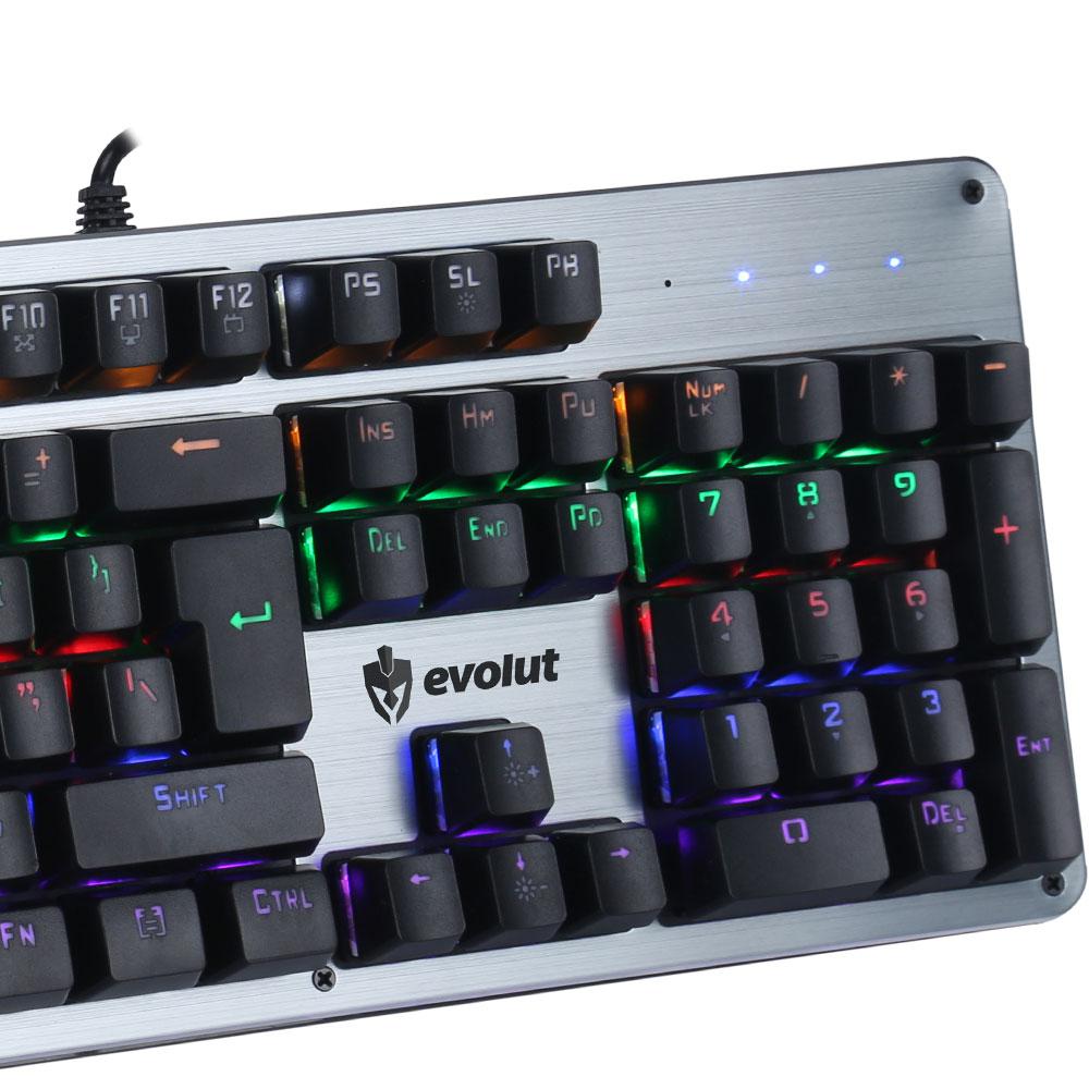 Teclado Gamer Mecanico Blacksmith/ Switch Blue/ Evolut Eg-208