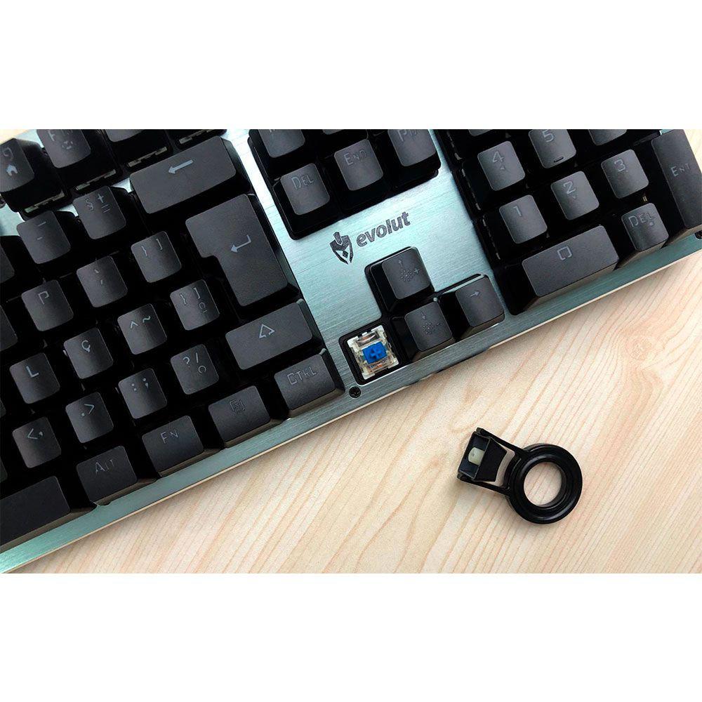 Teclado Gamer Mecanico Blacksmith/ Switch Blue/ Evolut Eg-208