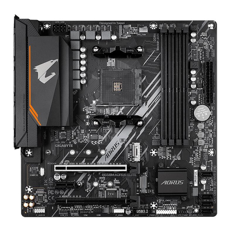 Placa Mãe Gigabyte B550M AORUS Elite/ Chipset B550/ AMD AM4/ mATX/ DDR4