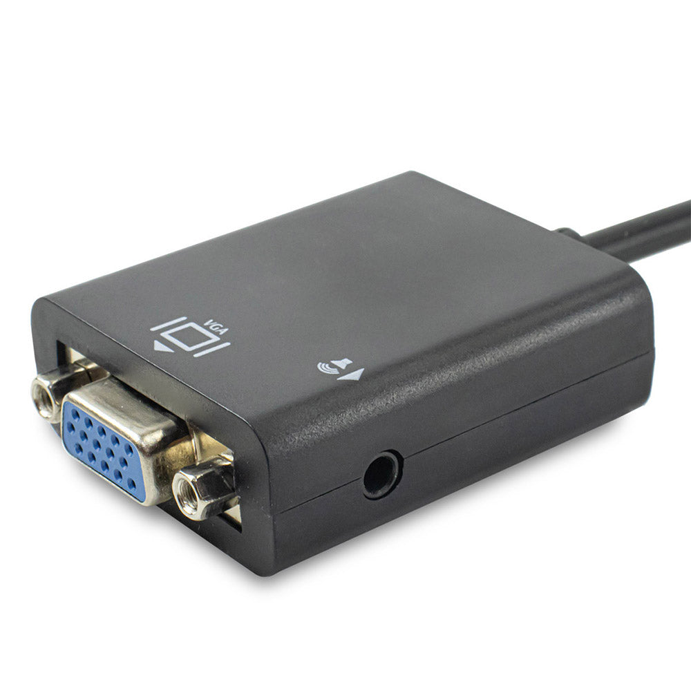 Cabo Conversor HDMI Macho p/ VGA Fêmea c/ Áudio CC-HV100 / LE-4107