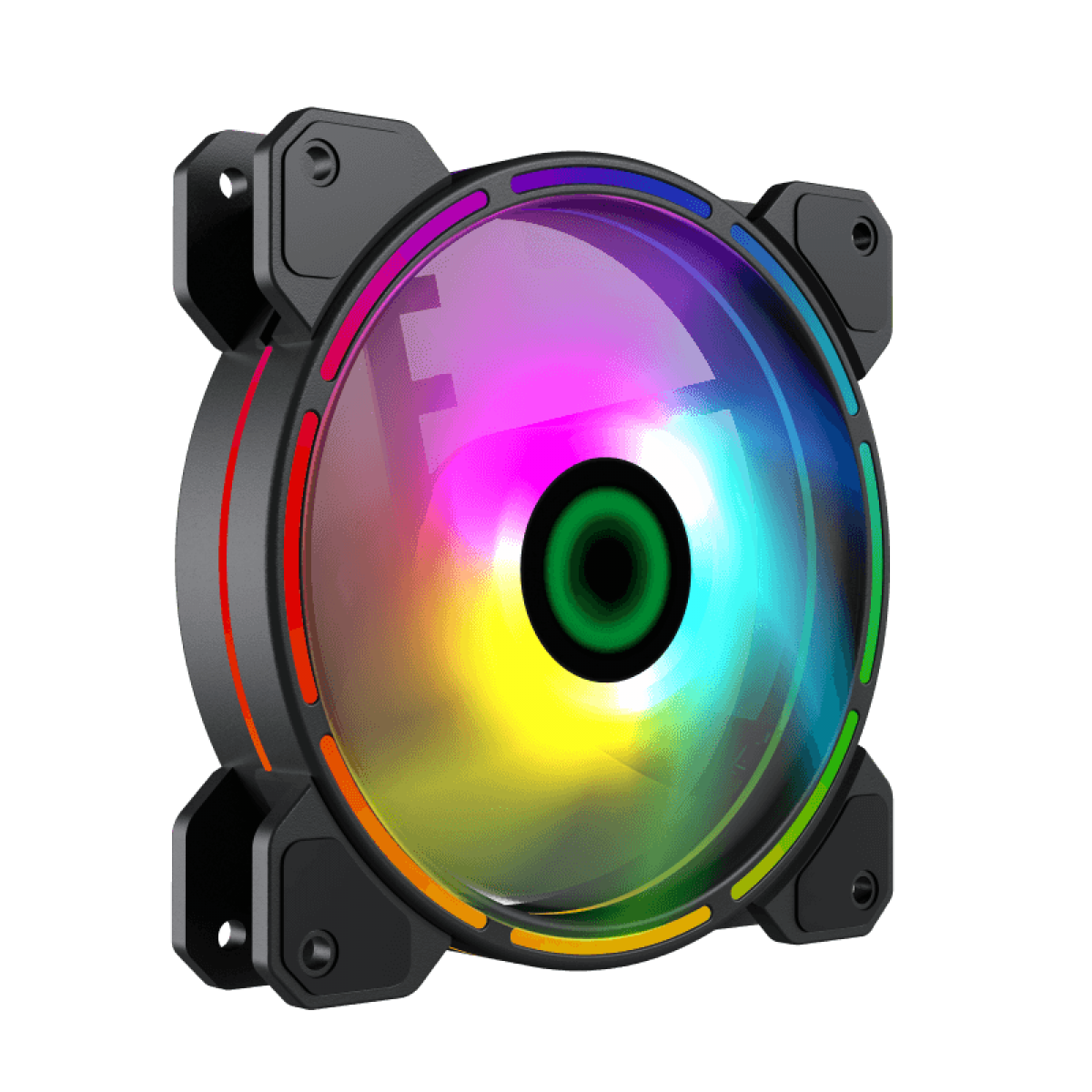 Cooler para Gabinete Gamemax, ARGB, 120mm, FN-12Rainbow-D