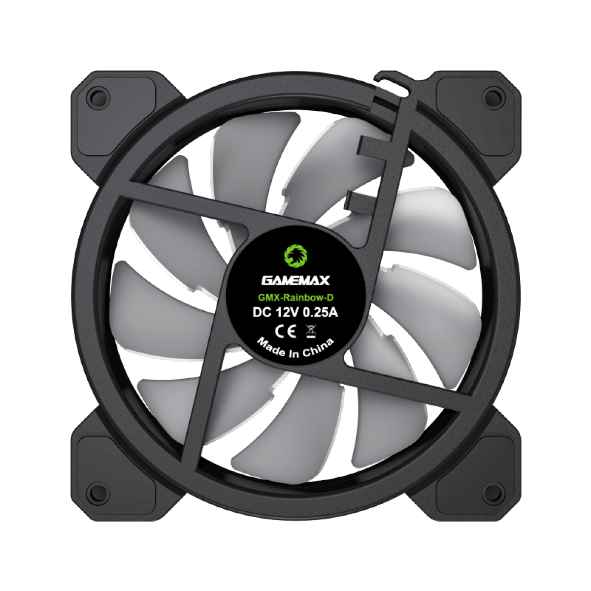 Cooler para Gabinete Gamemax, ARGB, 120mm, FN-12Rainbow-D