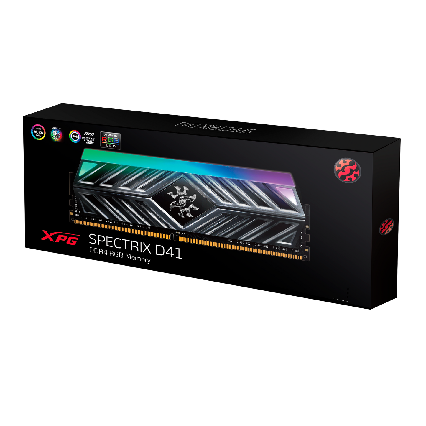 Memória XPG Spectrix D41 TUF, RGB, 8GB, 3200MHz, DDR4