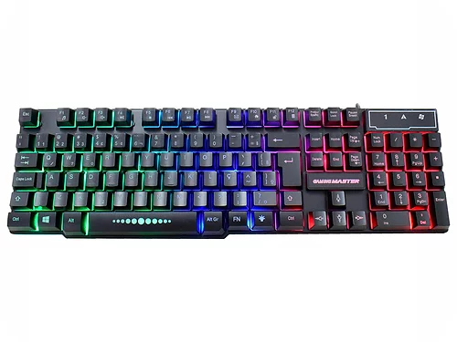 Teclado Gamer K-Mex KM-5228/ Multimídia/ RGB Rainbow/ USB