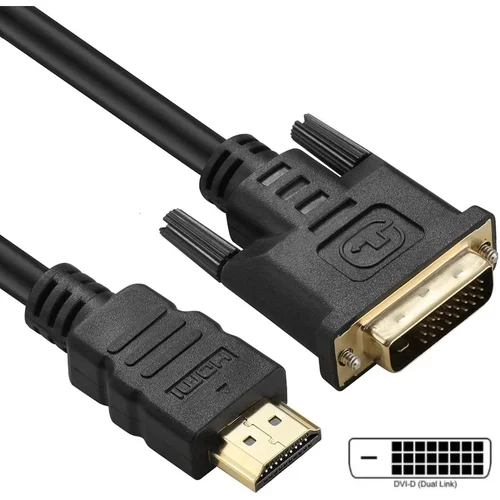 Cabo Hdmi Macho Para Dvi-d 24+1 Pinos 2m Hdvi-2 - Vinik
