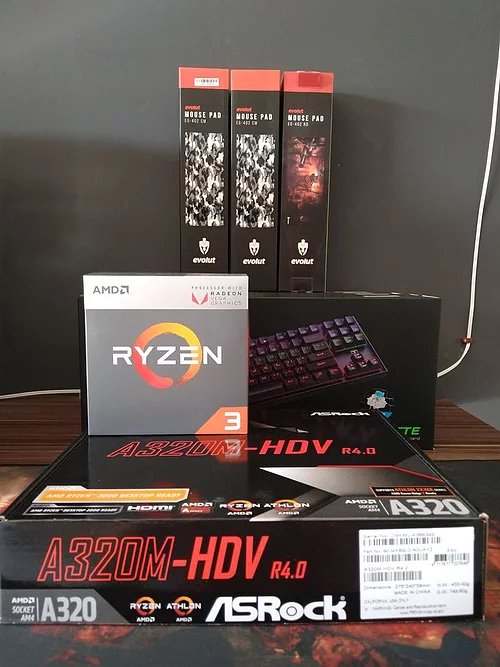 KIT GAMER UPGRADE AMD RYZEN 3 2200G VEGA 8 A320M-HDV R4
