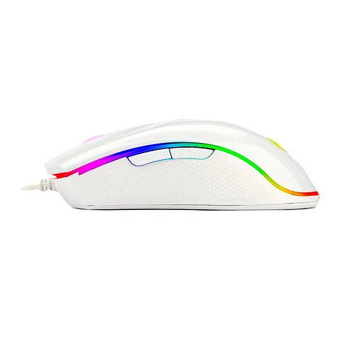 Mouse Gamer Redragon King Cobra FPS RGB, 24000 DPI, 7 Botões Programáveis, Lunar White, M711W-FPS