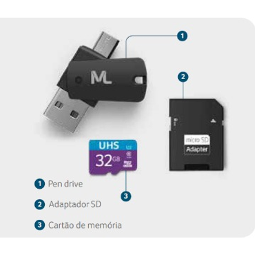 Cartao de Memoria Ultra High Speed-I 32GB MC151 1 UN Multilaser