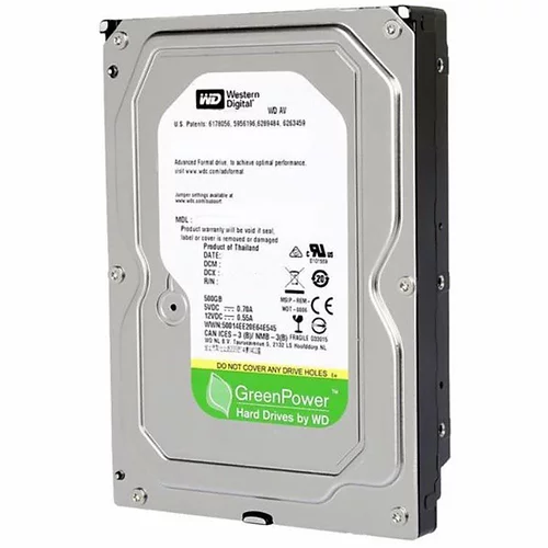 HD 500GB SATA II Western Digital 32MB 7200RP WD5000AVDS