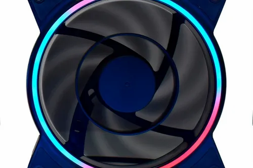 KIT 3 FANS RGB E FITA LED RAINBOW SLIM RING AF-Y1225
