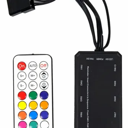 Kit Fan com 3 Unidades Redragon GC-F011, RGB, 120mm, GC-F011