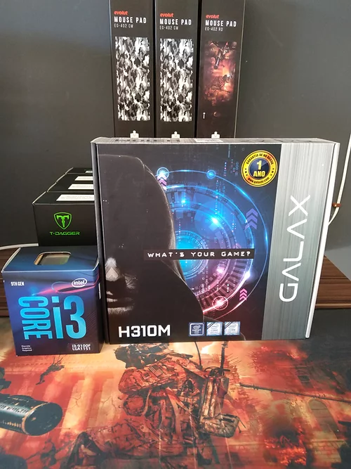 PC GAMER I3 9100F / RX 550 4GB / 8GB 2666MHZ/ SSD 120GB