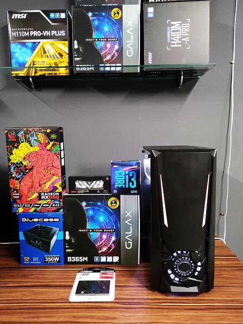 PC GAMER I3 9100F / RX 550 4GB / 8GB 2666MHZ/SSD 120GB/ 350W PFC