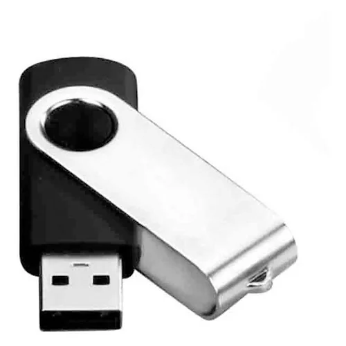 Pendrive Multilaser Twist 16gb 2.0 Preto E Prateado