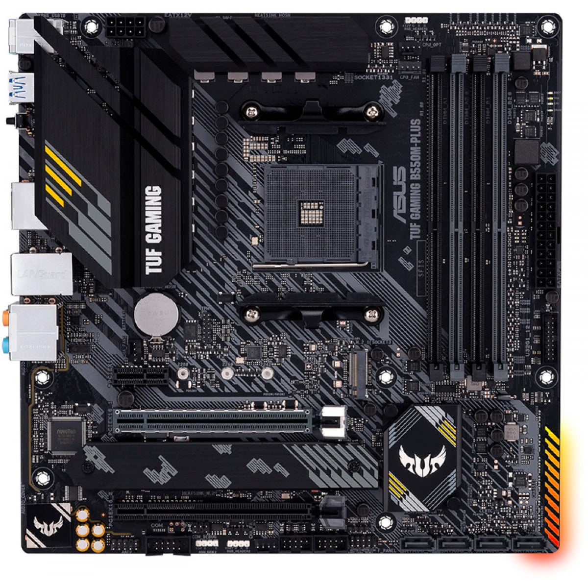 Placa Mãe Asus TUF Gaming B550M-Plus, Chipset B550, AMD AM4, mATX, DDR4, 90MB14A0-C1BAY0