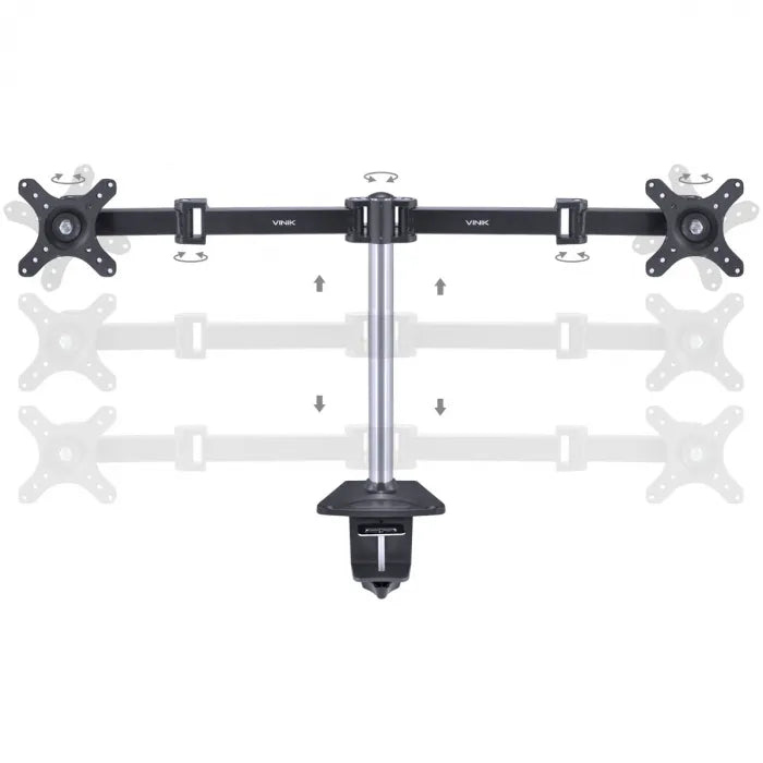 SUPORTE 2 MONITORES 13 a 30 polegadas VESA100 S2M310D Vinik