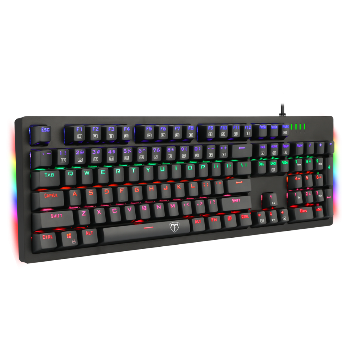Teclado Gamer Mecânico T-Dagger Bermuda/ RGB/ Black/ ABNT2/ T-TGK312