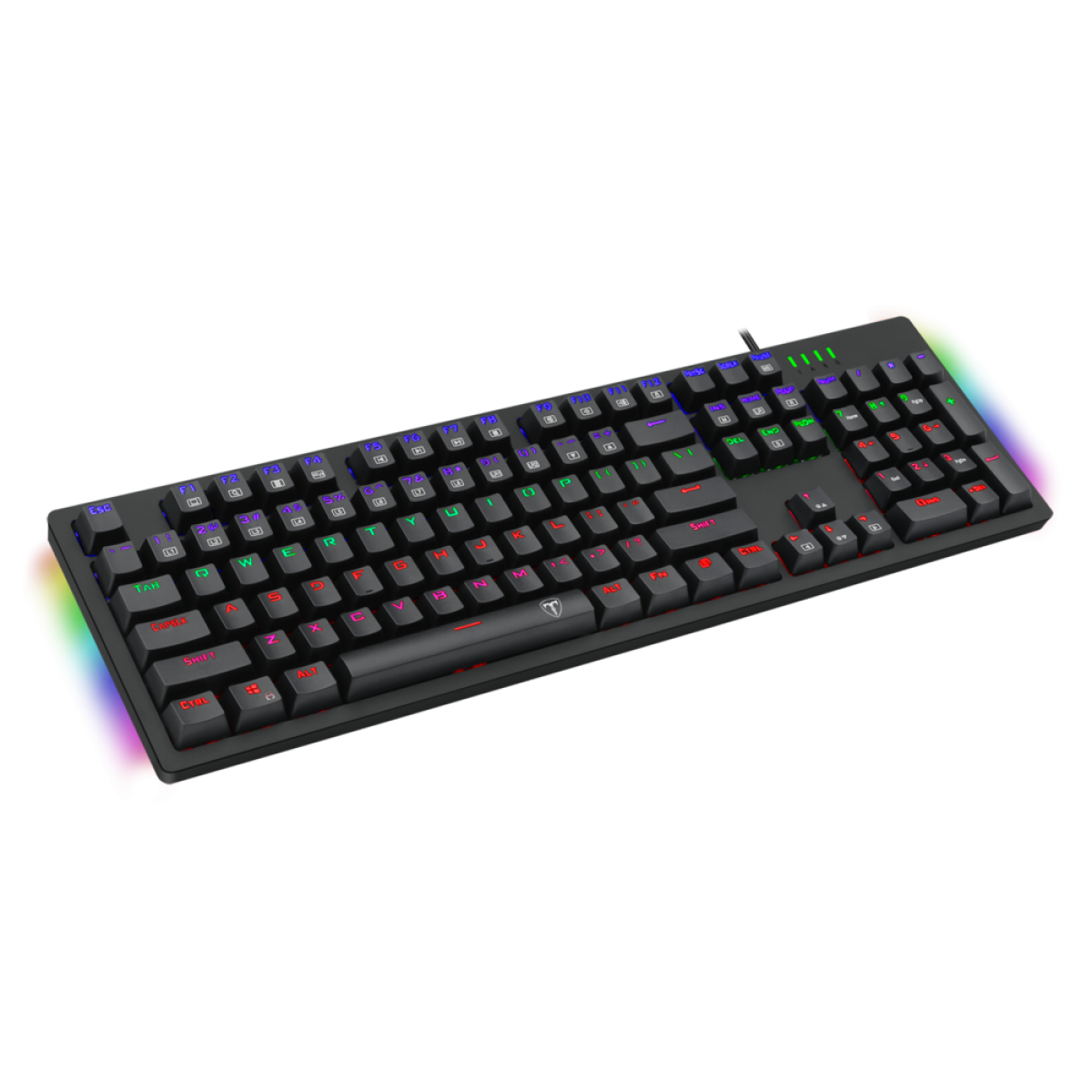 Teclado Gamer Mecânico T-Dagger Bermuda/ RGB/ Black/ ABNT2/ T-TGK312