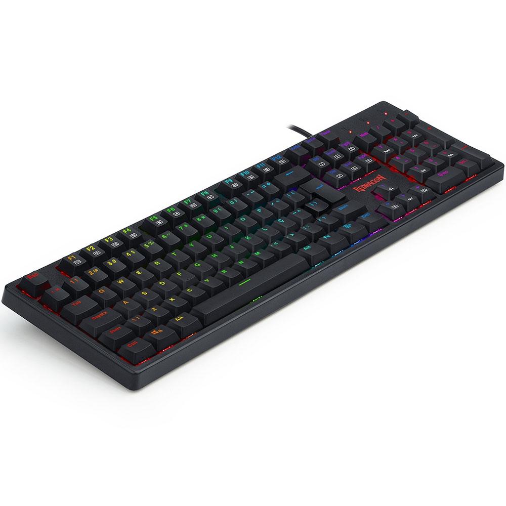 Teclado Mecânico Gamer Redragon Kama, RGB, USB 2.0, ABNT2 - K578-RGB