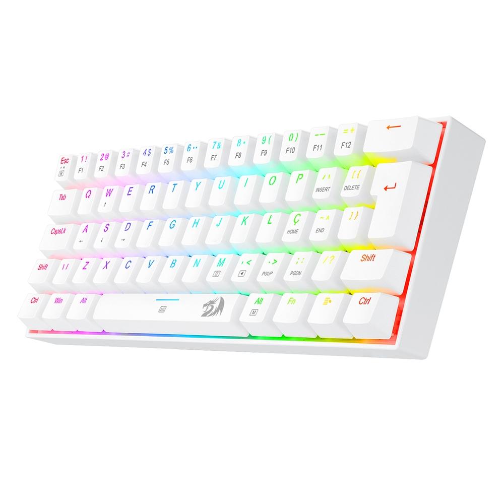 TECLADO MECANICO GAMER DRAGONBORN RGB BRANCO