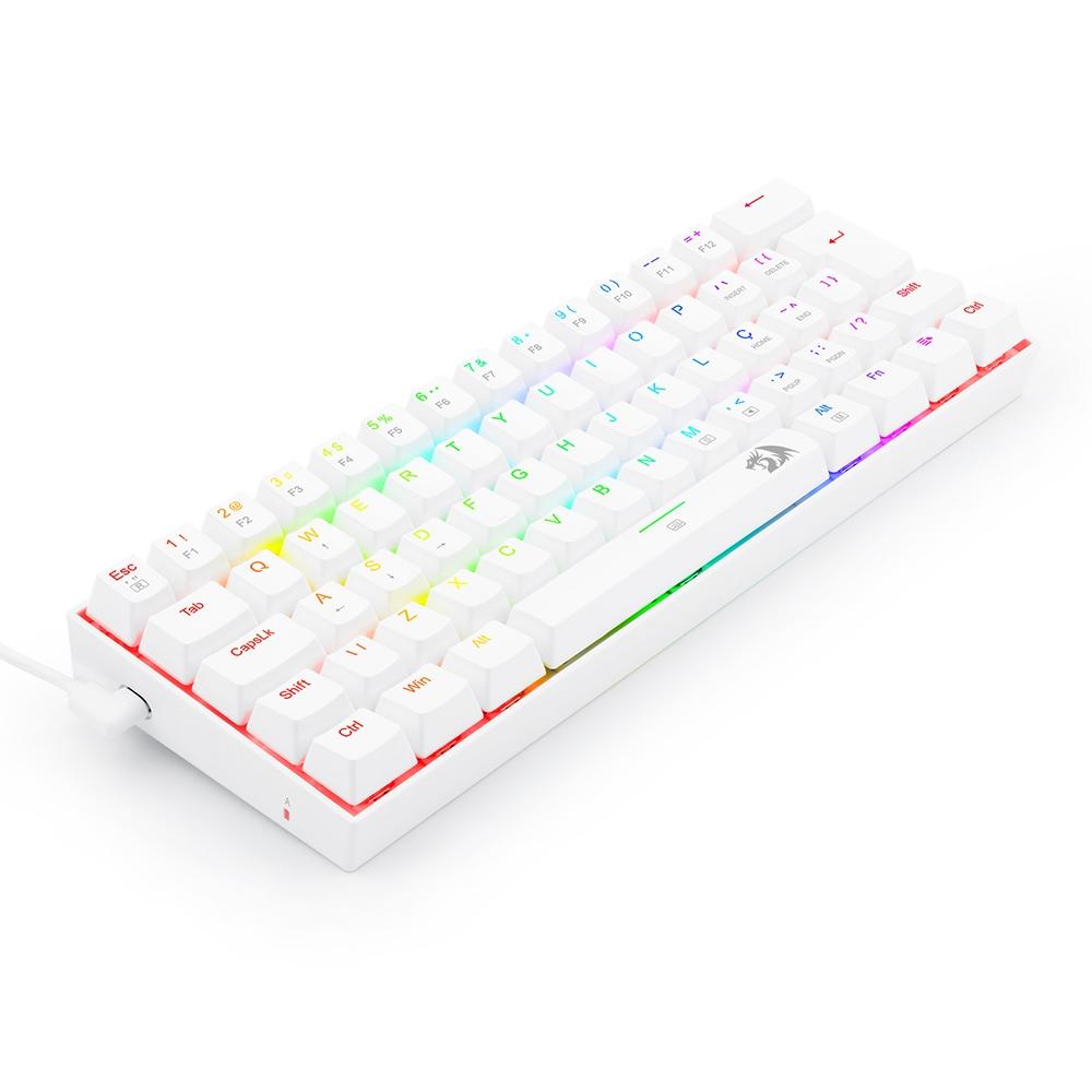 TECLADO MECANICO GAMER DRAGONBORN RGB BRANCO