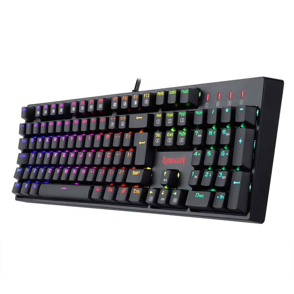 Teclado Óptico-Mecânico Redragon Surara Pro, RGB, ABNT2 - K582RGB-PRO