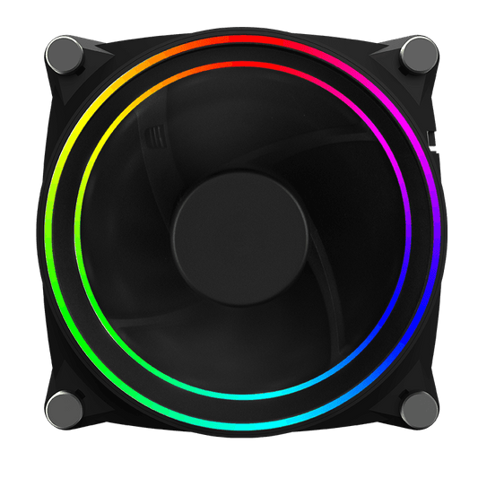 Cooler FAN Gamemax Big Bowl, 120mm, ARGB, Preto - GMX-12-DBB