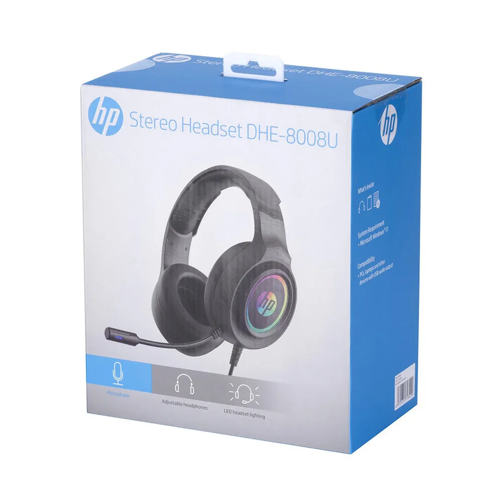 Fone Headset Hp Usb 7.1 Gamer, Dhe-8008u
