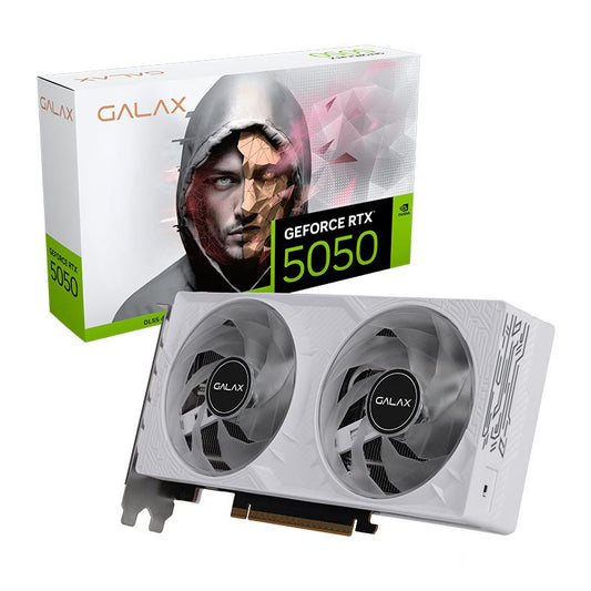 Placa de Video Galax GeForce RTX 5050 1-Click OC White, 8GB, GDDR6, 128-bit