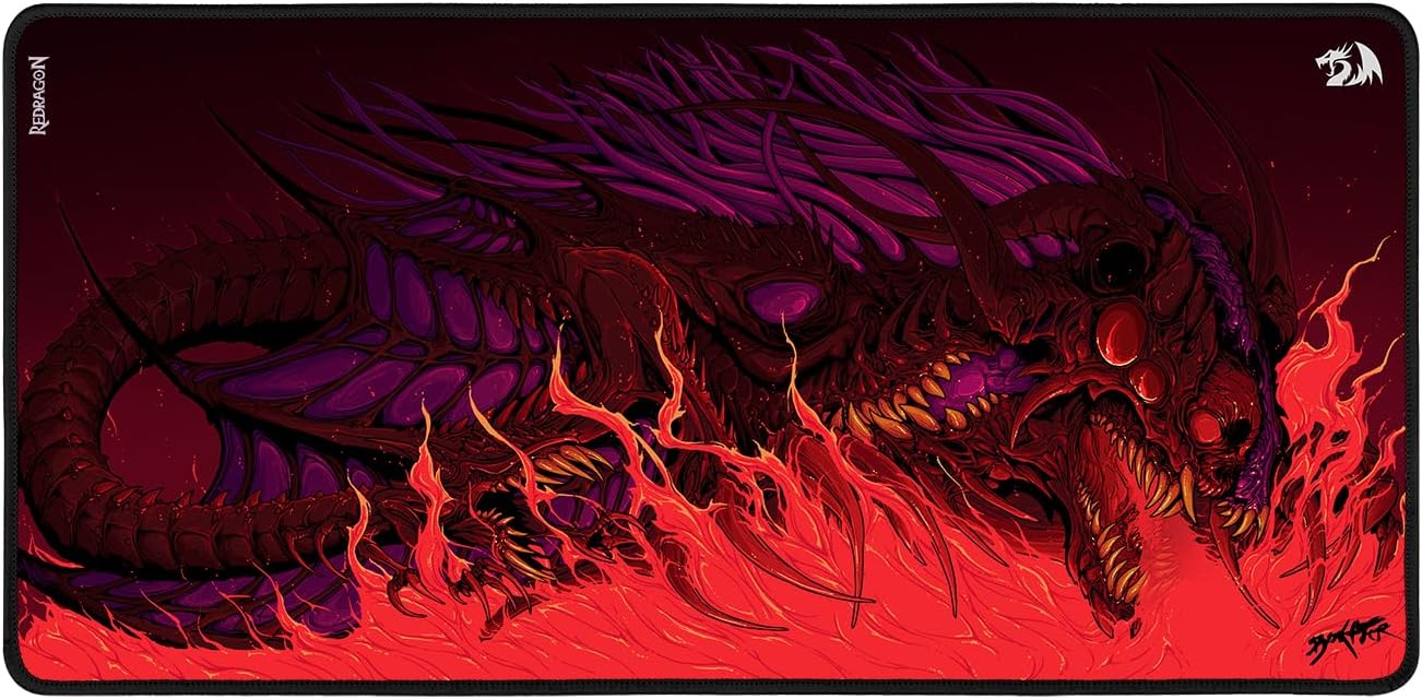 Mousepad Gamer Infernal Dragon - Extra Grande - REDRAGON