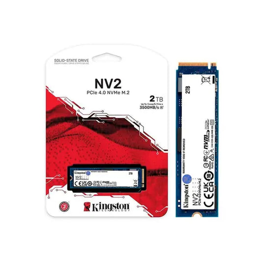 SSD Kingston NV2, 2TB, M.2 2280, PCIe 4.0 x4, NVMe, Leitura: 3500 MB/s, Gravação: 2800 MB/s, Azul - SNV2S/2000G
