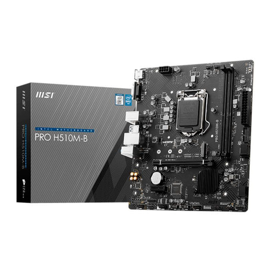 *CONSULTAR VALOR PELO WHATSAPP* PLACA MAE MSI PRO H510M-B, DDR4, SOCKET LGA1200, M-ATX, CHIPSET INTEL H510, 911-7E05-004