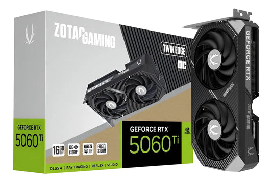 PLACA DE VÍDEO GEFORCE RTX 5060 TI 16GB ZOTAC TWIN EDGE OC