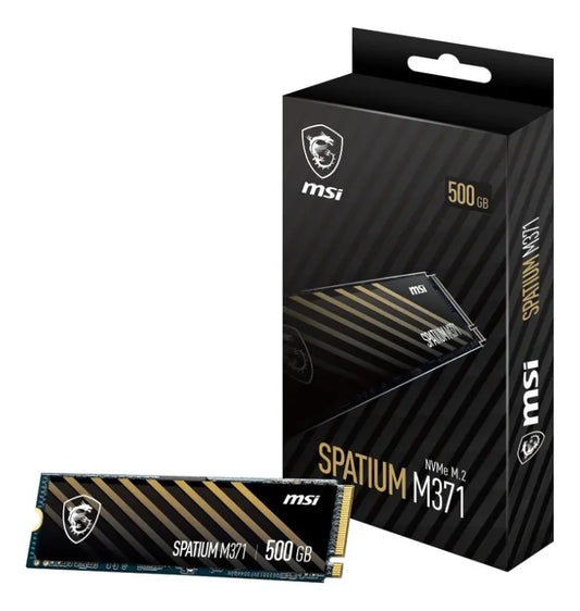 SSD MSI Spatium M371 500GB M.2 2280 Nvme Pcie 3.0 Leitura 2200MB/S Gravacao 1150MB/S
