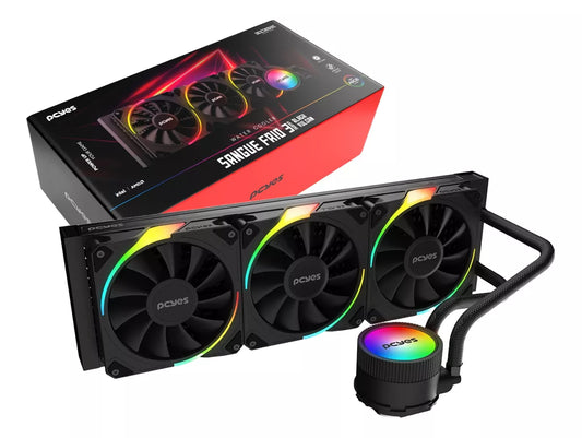 Water Cooler 360mm Sangue Frio Argb Black Vulcan - Tdp 350w