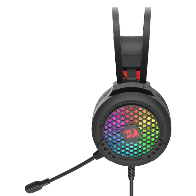 Headset Gamer Redragon Carmen RGB P2+usb 50 Mm Preto - H261