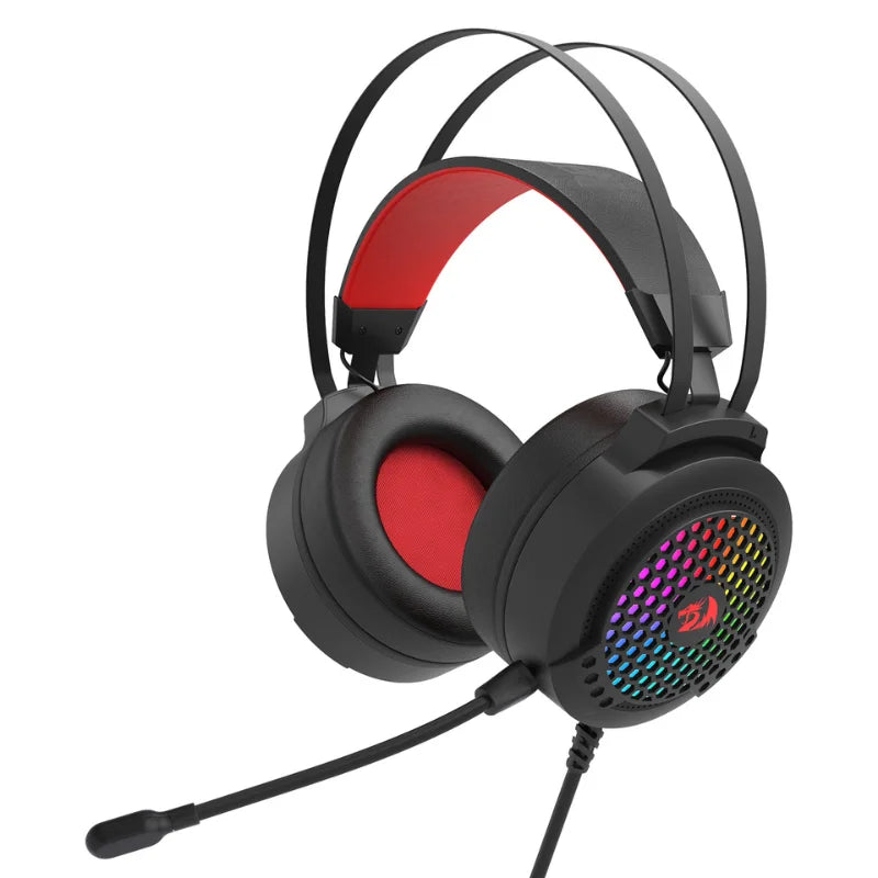 Headset Gamer Redragon Carmen RGB P2+usb 50 Mm Preto - H261