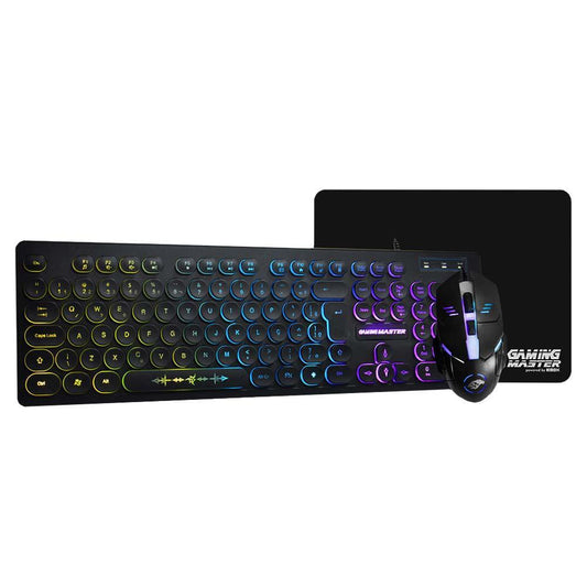 Kit Gamer Rgb Kmex Teclado Km7628 Abnt 2, Rainbow, Mouse Gamer, Mod734 1600 Dpi E Mousepad Fx-x2418