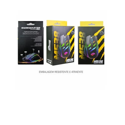 Mouse Gamer Garra RGB M538 Dpi7200 Programavel