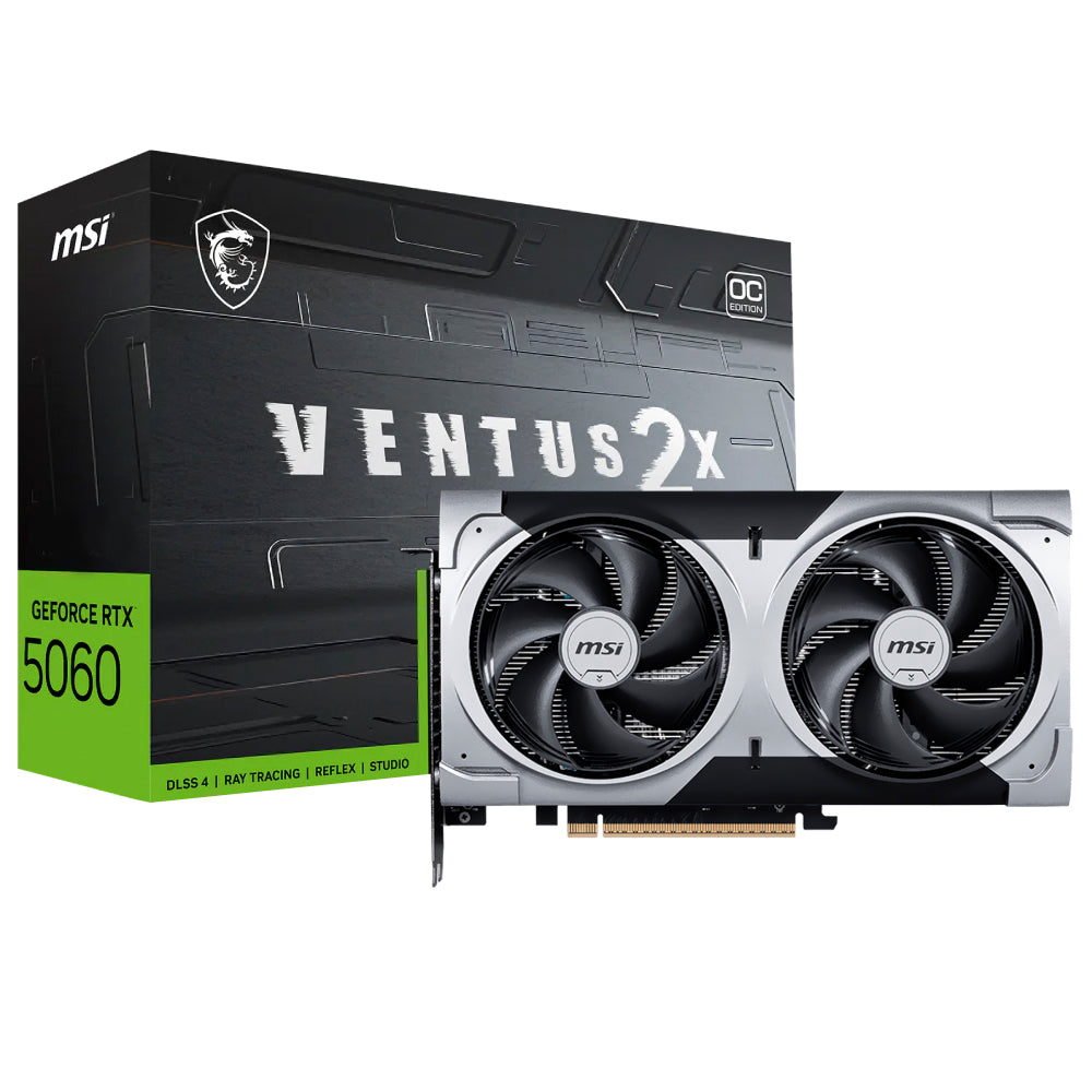 Placa de Video MSI GeForce RTX 5060 Ventus 2X OC 8GB GDDR7 128 bits