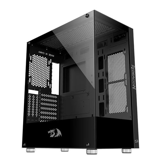 GABINETE GAMER REDRAGON REFLECT, MID-TOWER, LATERAL DE VIDRO, PRETO, CA-601B