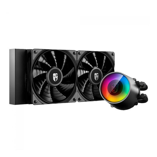 WATER COOLER DEEPCOOL CASTLE 240 V2, RGB, 240MM, PRETO, DP-GS-H12AR-CS240V2
