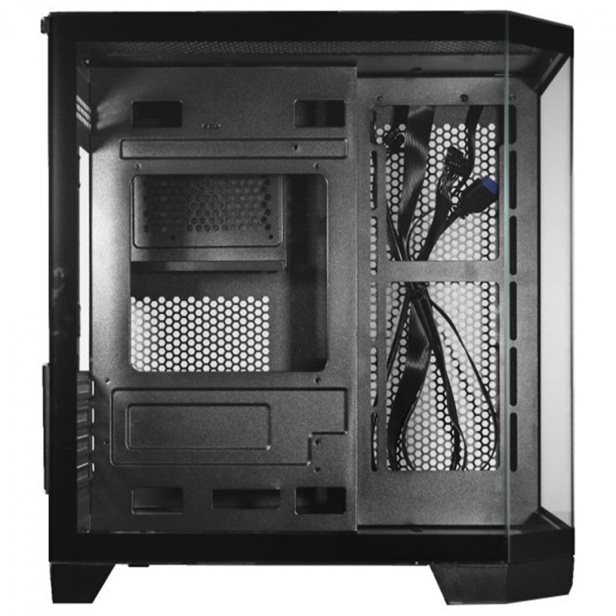 Gabinete Gamer K-MEX Aquario Ângulo CG-0620, Mid Tower, Vidro Temperado, m-ATX, Sem Fan, Preto, CG0620RH001CB0X